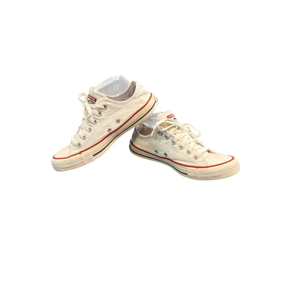 Converse Chuck Taylor All Star Low Top Unisex White Sneakers Men's 6 Women's 8